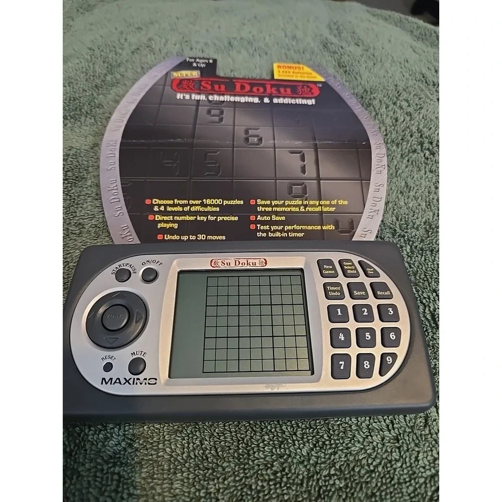 SUDOKU‎ Electric Travel Game Maximo Handheld Tested Works